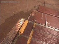 Close-up of the bowramp front edge dampers